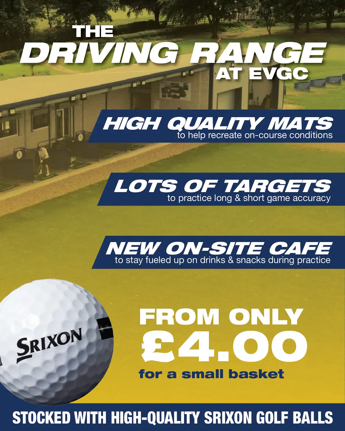 golf poster advertising the driving range